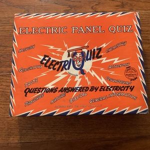 Vintage Electriquiz electric panel quiz game toy working condition
